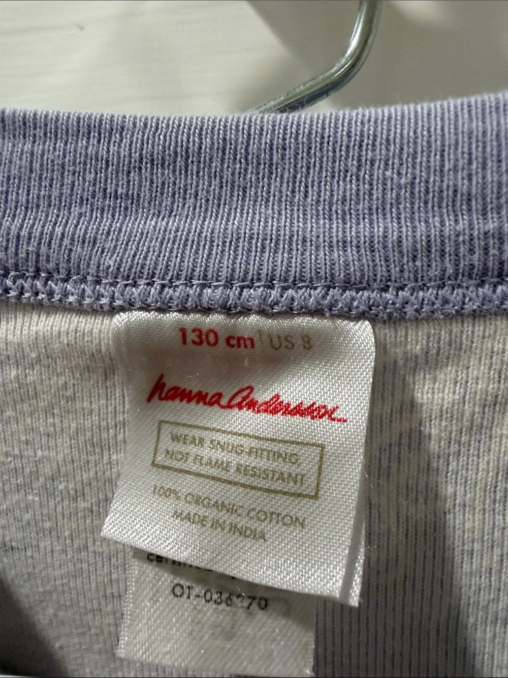 Hanna Andersson Lavender Unicorn Long Sleeve Pajama Set